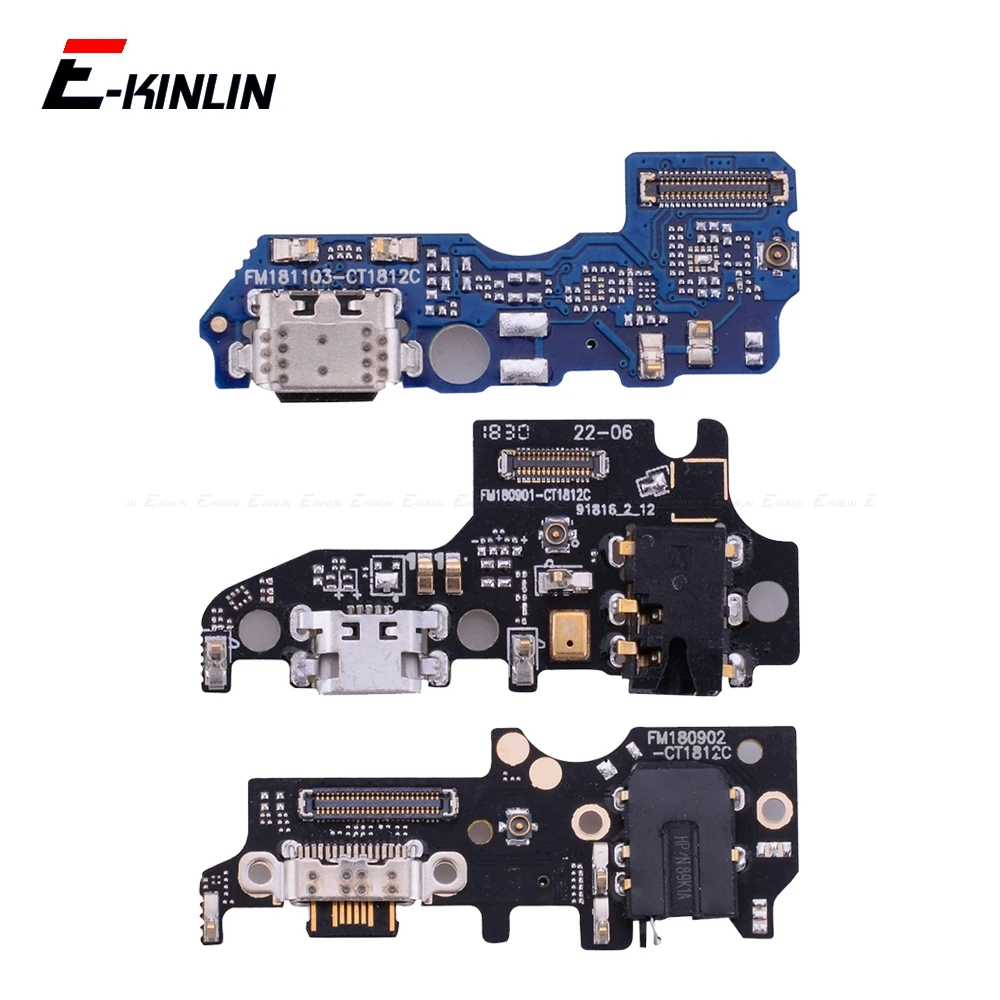 

100% New Charger USB Dock Charging Dock Port Board With Mic Microphone Flex Cable For Meizu 16 16th 15 Plus X8 M8 Lite