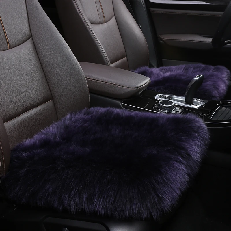 1pcs Noble Wool Seat Cushion Long Plush Soft Automobiles Seat Cover
