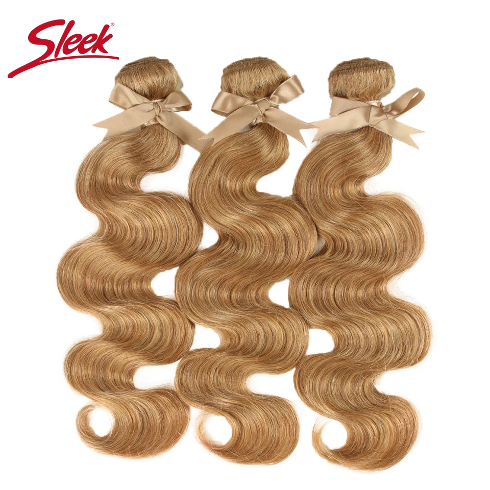 Sleek Mink Blonde Colored 27and 613 Brazilian Body Wave Remy Hair Weave Bundles 10 To 26 Inches Hair Extension Free Shipping Sleek Mink Blonde Colored 27and 613 Brazilian Body Wave Remy Hair Weave Bundles 10 To 26 Inches Hair Extension Free Shipping