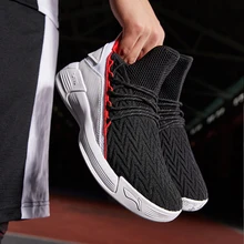 Li Ning/мужские баскетбольные кроссовки; коллекция года; сезон весна; Новинка; амортизирующая износостойкая Нескользящая трикотажная Баскетбольная обувь