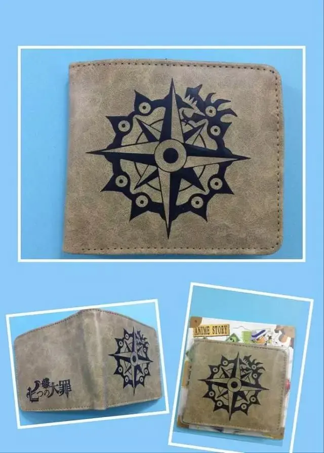

Guilty Crown Seven Deadly Sins Wallet Cartoon Pattern Printing Comics Wallet Cute friend gifts wallet Peripheral accessories