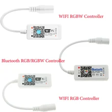 LED WIFI Controller 4.0 Bluetooth Control 5050 RGBW RGB LED Strip Tape 24 Keys Remote IOS Android Phone Light Controler DC12V