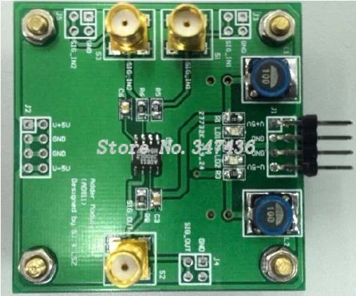 

Adder module (AD811) (W=X+Y) (large range of input and output) (electronic contest module)