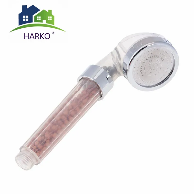 

Water Sprinkler Sprayer Bathroom Accessories Showers Water-saving Bath Shower Nozzle Round Handheld Anion Filter Head