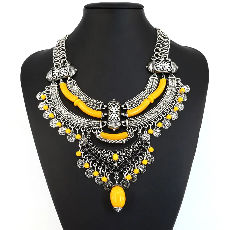 Дизайн, Ретро стиль, монета, многослойное ожерелье, весенние цветные ожерелья и подвески, винтажные богемные турецкие ювелирные изделия