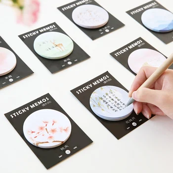 

Vintage landscape Creative paste memo pad planner sticky note paper sticker kawaii stationery pepalaria office