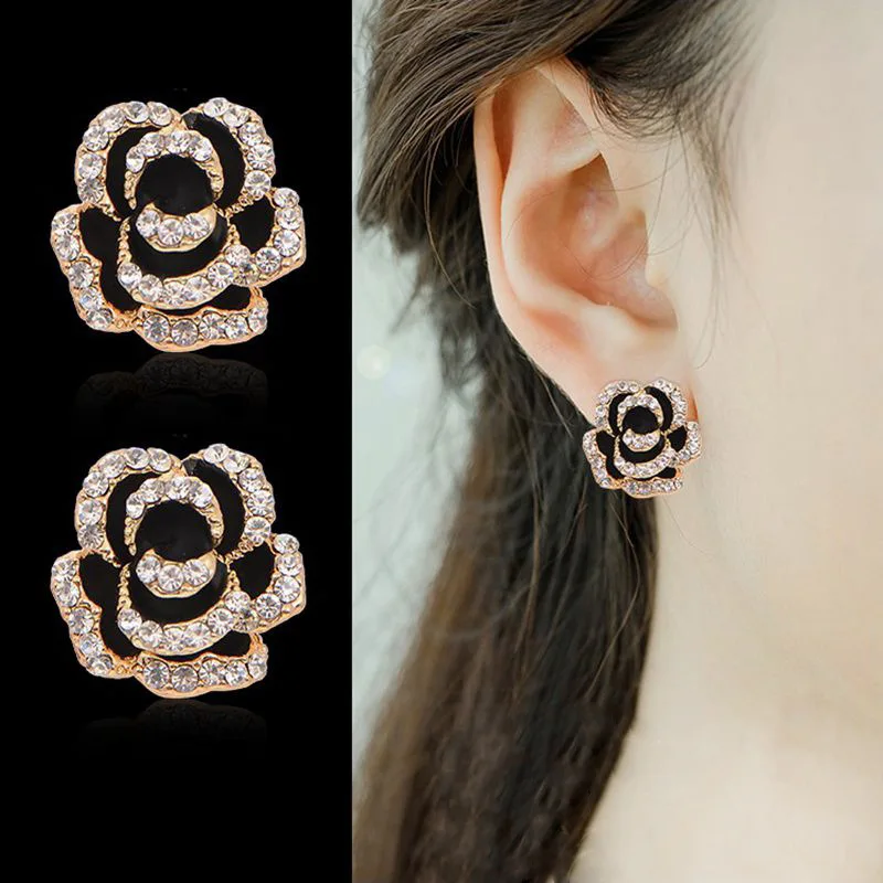 Серьга в форме розы для женщин модные ювелирные изделия Bijoux Brincos Pendientes Mujer серьги