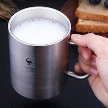 SSGP, стиль, нержавеющая сталь, портативная чашка с двойными стенками для путешествий, стакан для кофе, чая, чашка для домашнего офиса, бутылка для воды