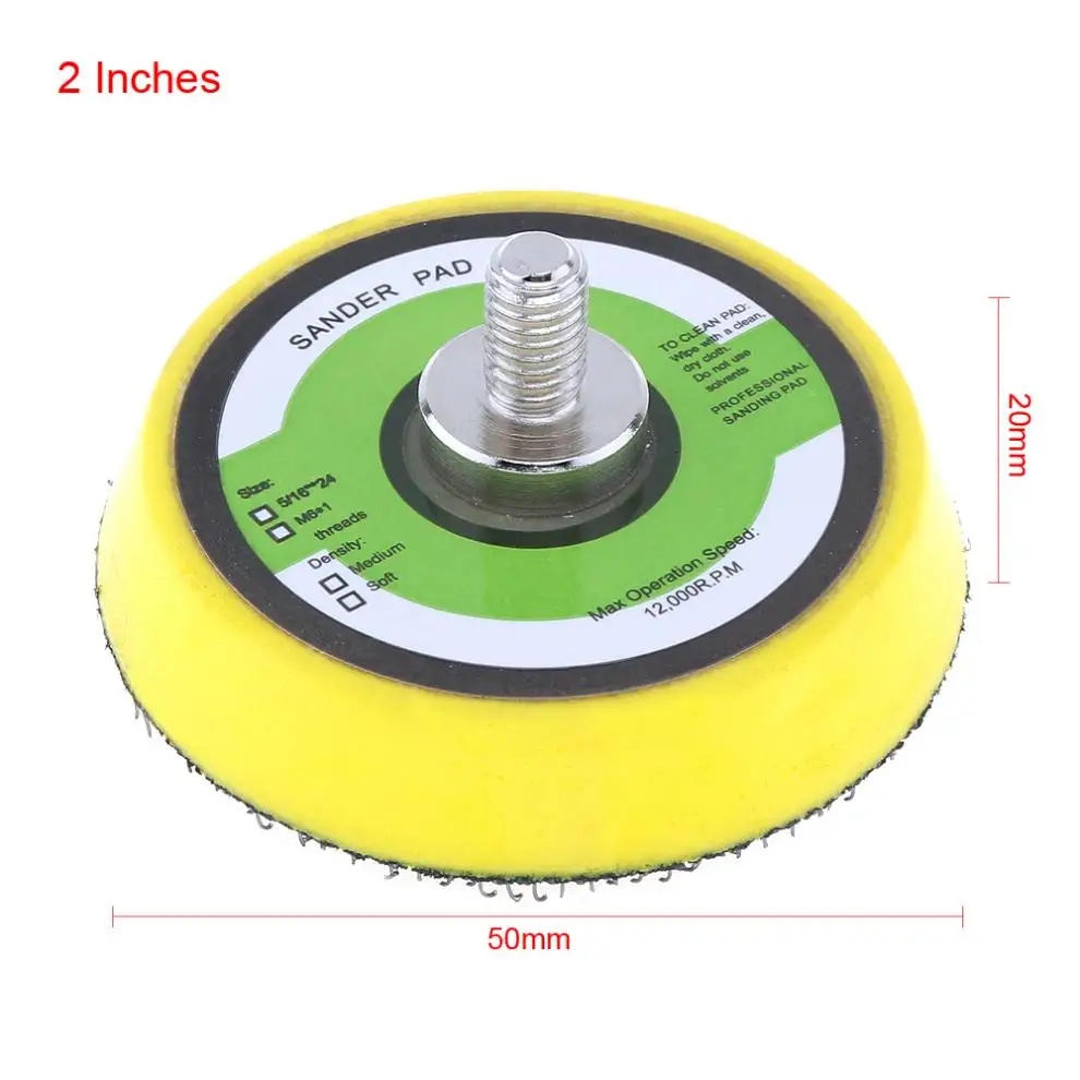2 шт./лот 2 дюйма 12000 об/мин двойного действия пневматическая орбитальная шлифовальная площадка с шероховатой поверхностью для воздушных полировальных/пневматических шлифовальных машин