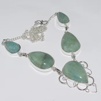 

Avnturine Necklace Silver Overlay over Copper ,48.2cm, N1145