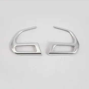 

Free Shipping For Jeep Compass 2017 2PCS High Quality ABS Chrome Car Steering Wheel Cover Trim Car Styling Accessories