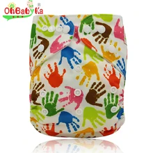 Ohbabyka Cloth Diapers Washable Reusable Dipaers Fitted for Baby Girls and Boys Adjustable Snap One Size Cloth Pocket Diapers