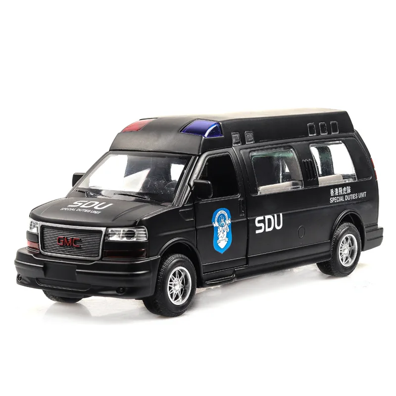 853B no box Точная имитация эксклюзивный Diecasts и игрушечные транспортные средства: грузовик GMC Гонконг SDU SWAT команда автомобиля 1:32 Сплав литья под давлением модель многофункционального транспортного средства - Цвет: 853B no box