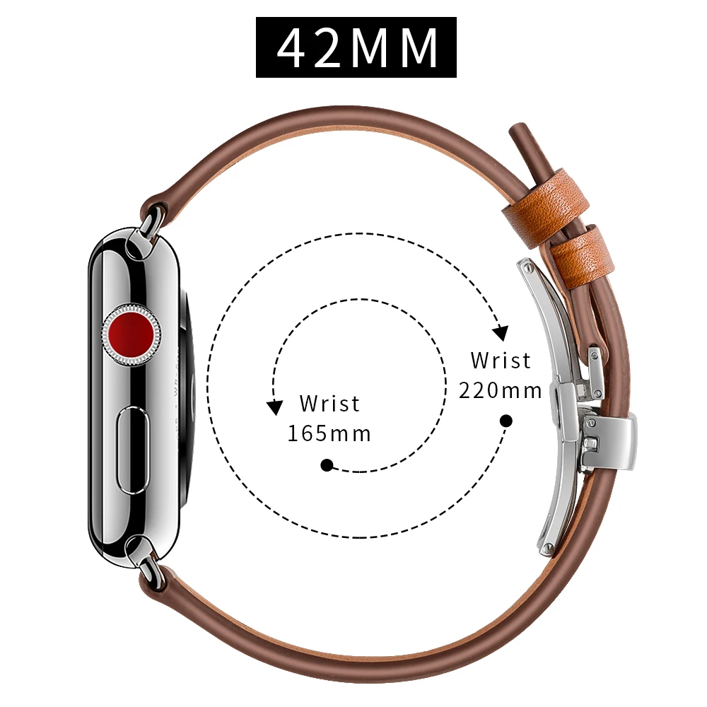 Ремешок из натуральной кожи для apple watch pulseira apple watch 5 4 3 44 мм/40 мм iwatch band 42 мм 38 мм correa ремешок для часов браслет