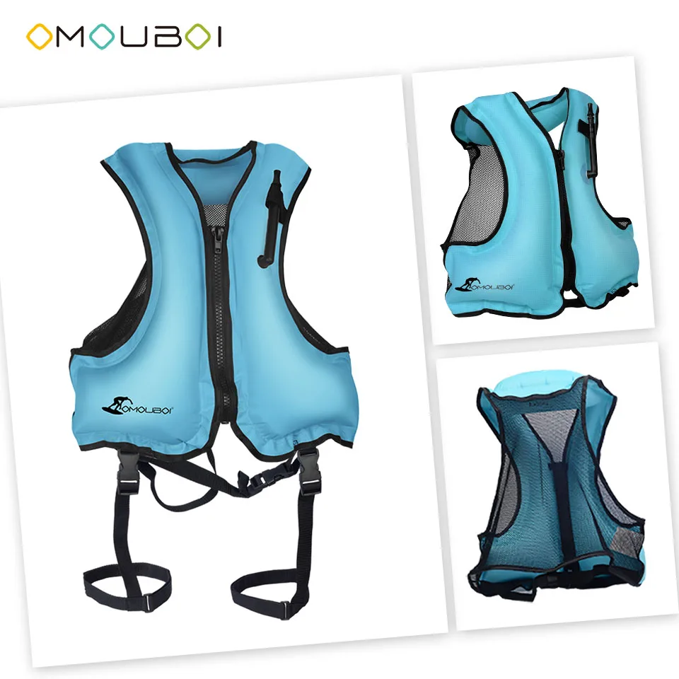 Унисекс OMOUBOI серфинг дрейфующих PFDs спасательные Rashguard куртка надувной бассейн
