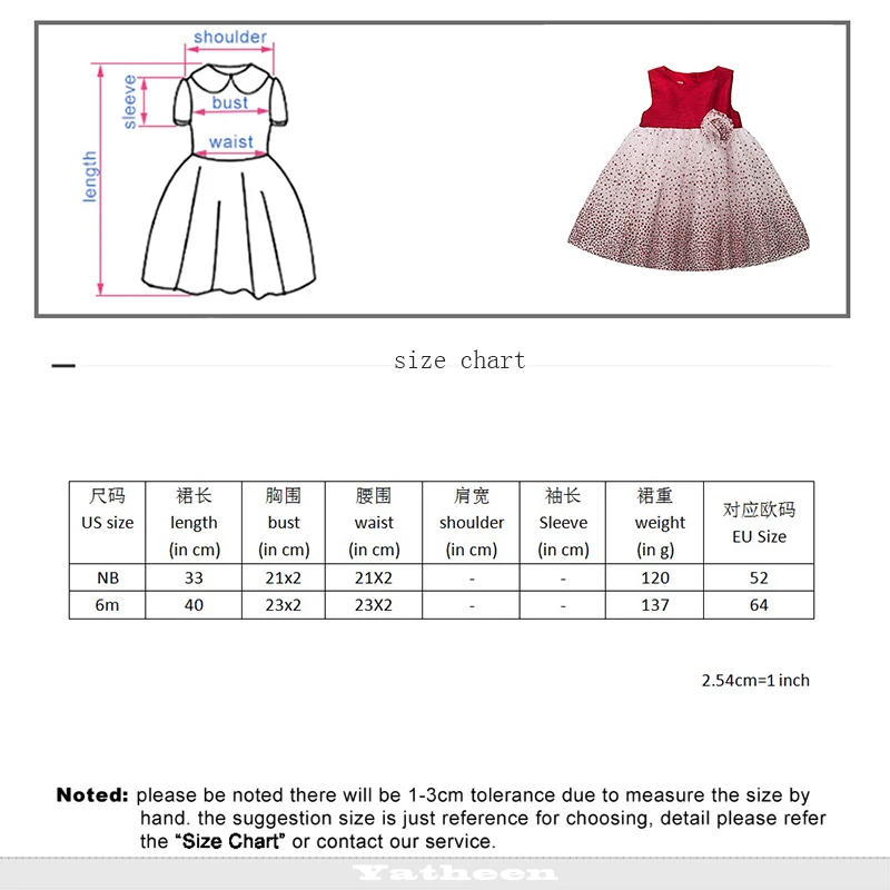 Yatheen/NB-6m для маленьких девочек; платье с блестками; детское праздничное платье