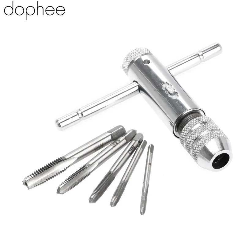 Ключ Трещотка dophee с Т образной ручкой инструмент машиниста + 5 шт. винтов ручной