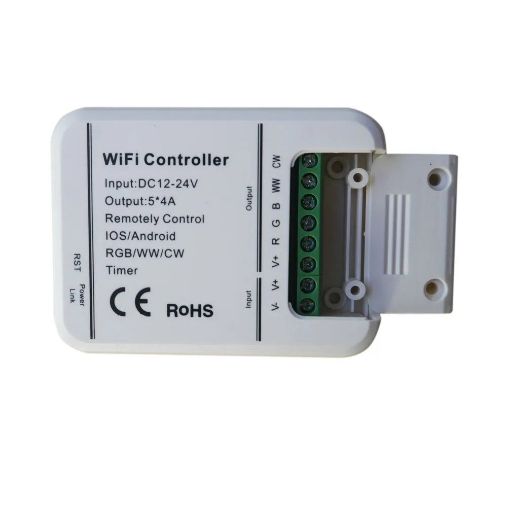 led controller RGB/WW/CW Wifi 5channels,16Million colors smartphone control music and timer mode magic home wifi led controller