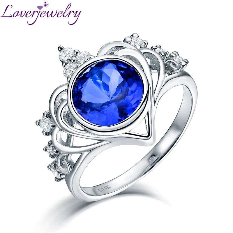 Женское кольцо с бриллиантами LOVERJEWELRY из белого золота 100% пробы инкрустацией