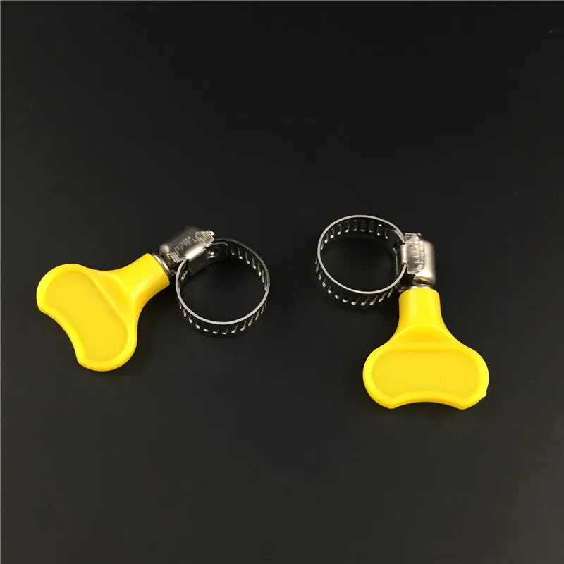 2pcs 8-12mm10-16mm13-19mm16-25mm19-29mm Type Pipe Clamps with handle, Stainless steel hose Clamp  (18)