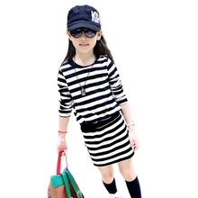 2019 new brand spring and autumn girl dress fashion children sweater set quality cotton kid clothes striped girl skirt suit цена 2019 new brand spring and autumn girl dress fashion children sweater set quality cotton kid clothes striped girl skirt suit цены онлайн