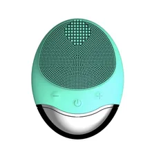 Многофункциональная беспроводная бамбуковая угольная силиконовая Очищающая щетка Вибрация звуковая очистка массажный инструмент водонепроницаемый