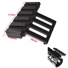 Тактический охотничий низкопрофильный офсетный Пикатинни Quad Rail лазерный прицел крепление 45 градусов офсетное Пикатинни 20 мм рейка Caza