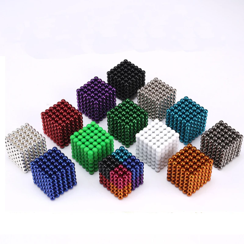 

5mm Neo Cube Metaballs Magnetic Magic Cube Bucky Magcube Blocks Teaching Balls With Metal Box