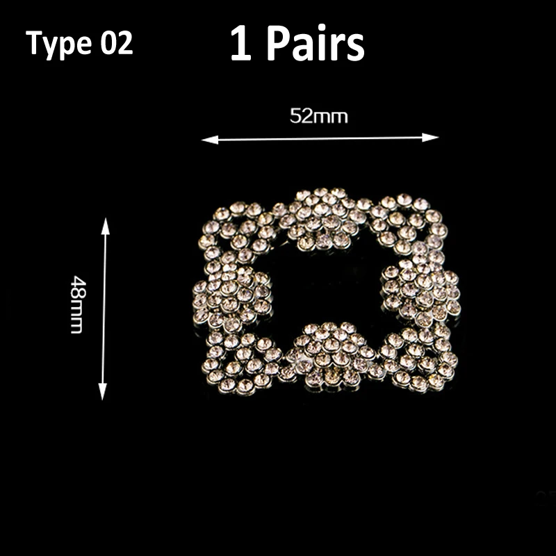 BSAID, стразы, украшения для обуви, очаровательные зажимы для обуви, аксессуары для женской обуви, сандалии, сумка, одежда, декоративные хрустальные украшения - Цвет: Type 02