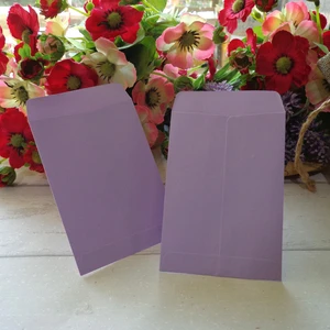 20 шт. светло-фиолетовые конверты, канцелярские подарочные карты, белые конверты, почтовые карты, фото, письма, вечерние бумажные сумки для хранения - Цвет: 20pcs Light Purple