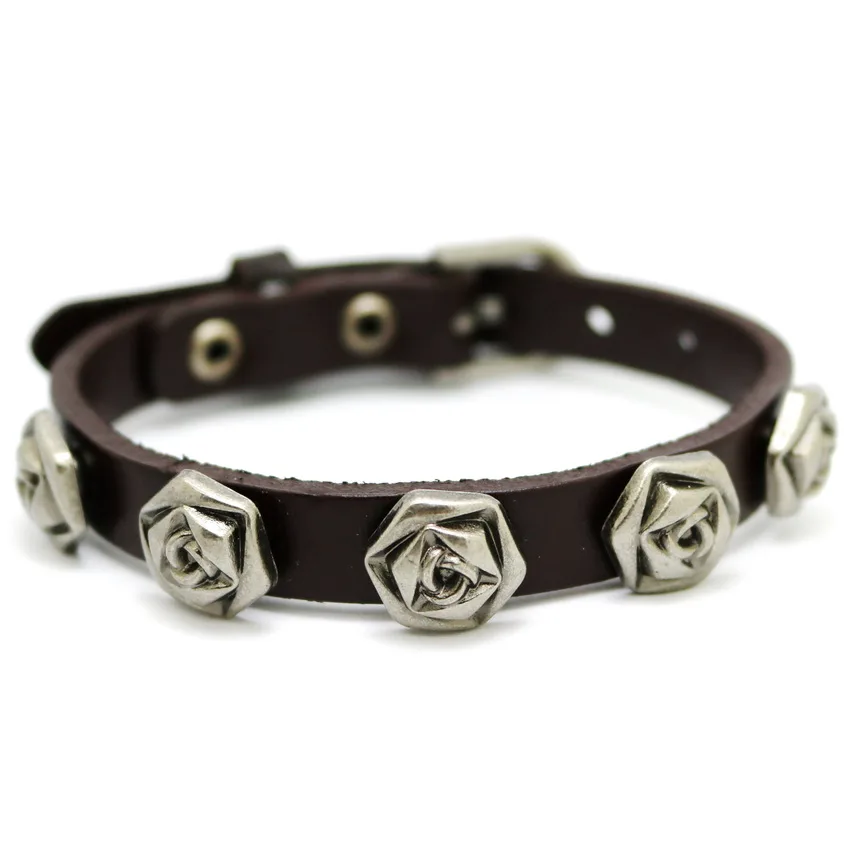 The New Men's Accessories Buckle Flowers Bracelet 2020 Casual Retro Fashion Charm Pulseira | Украшения и аксессуары