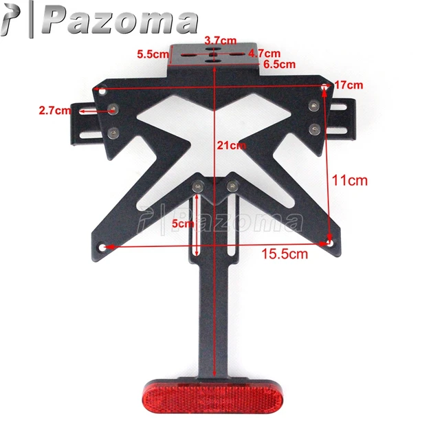 Plaque de planificateur de queue de moto, support de plaque d' immatriculation, réflecteur d'éliminateur de garde-boue pour Kawasaki Z750,  Z800, Z900, 1000, ER6N, ER6F - AliExpress