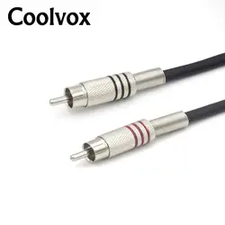 Coolvox ручной сварки 1RCA к 1RCA коаксиальный аудио линейный сабвуфер бас аудио кабель стабильной передачи сигнала ЦАП коаксиальной линии