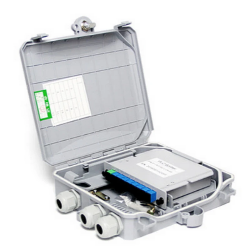 

1X8 core fiber distributor box 8-port fiber optic terminal FTTH fiber optic distribution box Free Shipping