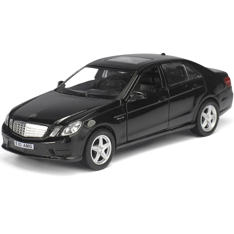 5 дюймов отличная игрушка-Имитация автомобилей Diecaste металлический сплав автомобиль для Mercedes-Benz AMG E63 Модель игрушечных автомобилей матовый черный для детей