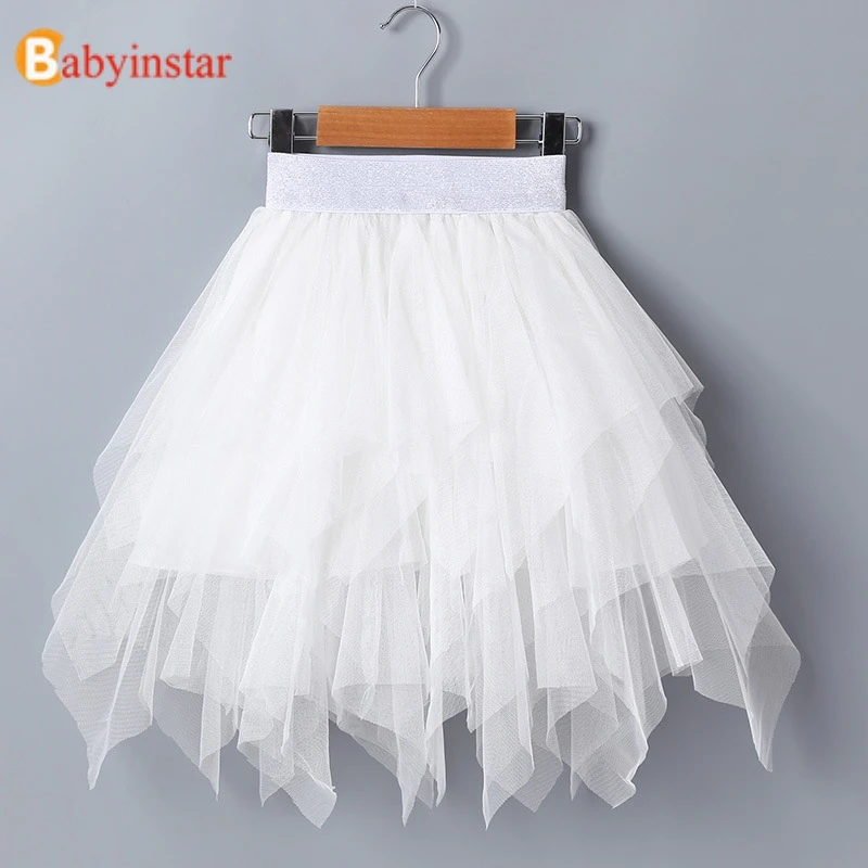 Babyinstar Summer Tutu Skirt Tulle Girl Irregular Design Baby Girl Clothes Kids Tutu Cute Baby Skirts Girl Kids Clothes Skirt