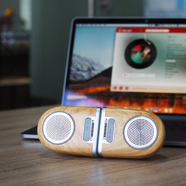 TWS Portable Bluetooth Speaker Column Subwoofer Driver Wireless Speaker with Good Bass for Outdoor Bicycle Sports