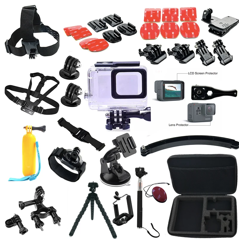 Prix pour Tekcam pour gopro hero 5 accessoires ensemble 45 mètres étanche Cas de plongée Caméra Sac LCD Écran Protecteur D'objectif pour Gopro hero5 Prix pour Tekcam pour gopro hero 5 accessoires ensemble 45 mètres étanche Cas de plongée Caméra Sac LCD Écran Protecteur D'objectif pour Gopro hero5