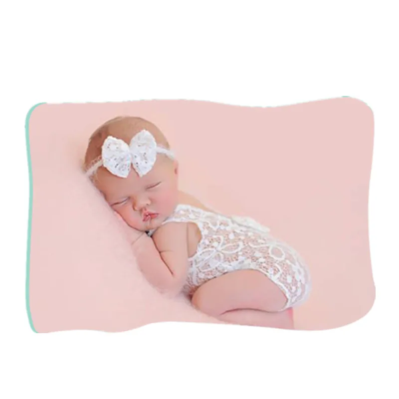 

5 Colors Newborn Photography Props Baby Lace Romper Outfit Headband Set Photography Props
