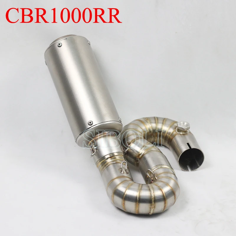 

CBR1000RR Motorcycle Slip On Link Middle Pipe With SC GP Exhaust Muffler DB Killer For Honda CBR1000RR 2008 09 10 11 12 13 2014