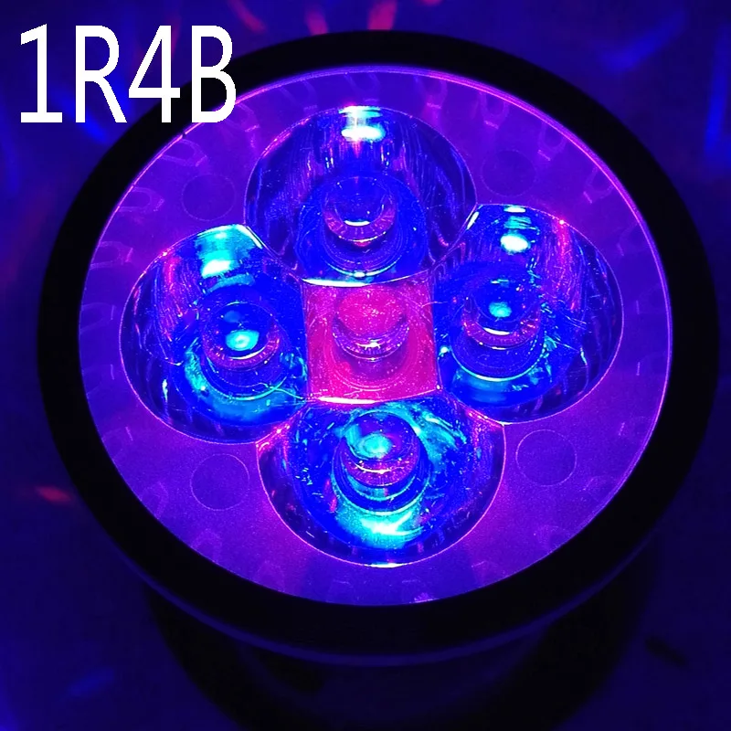 

Full Spectrum 10W LED Grow Light , AC85-265V E27 1 Red & 4 Blue For Seedlings Plants Growth Flowering In Grow Tent