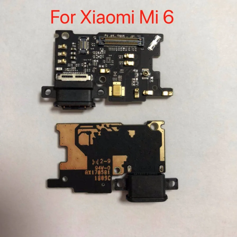 

10Pcs/Lot For Xiaomi Mi 6 Mi6 USB Charging Port Charger Board Dock Connector Flex Cable With Microphone Flex Cable