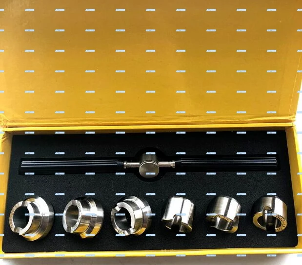 

316L Full Metal 5537 Grooved Watch Case Back Opening Wrench Key and Die Chuck Set for Watch Repair