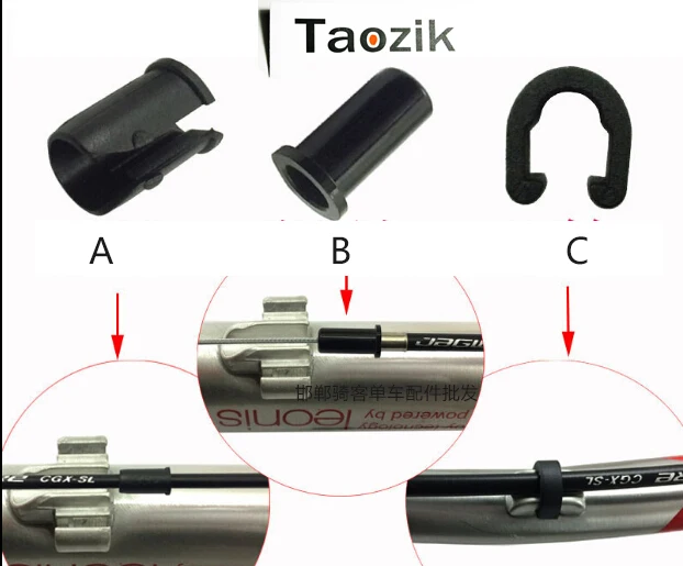 plactic велосипед shifte линия тормозного кабеля шланг корпус рукава зажимы руководство