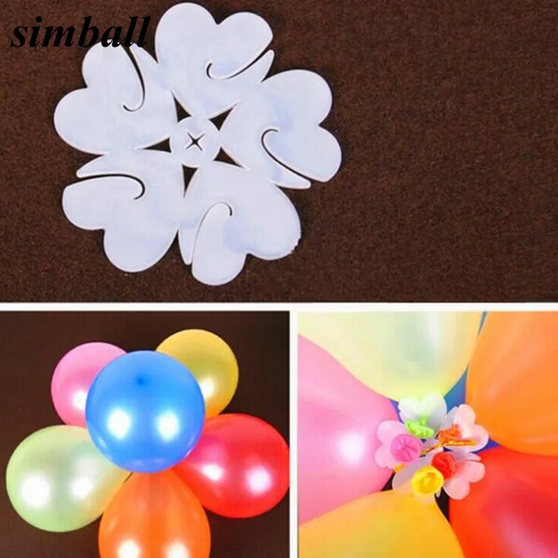 

10PCS 6.5cm Useful Flower Shape Balloons Sealing Clip Ballon Buttons Clips Wedding Birthday Christmas Party Decoration Supplies