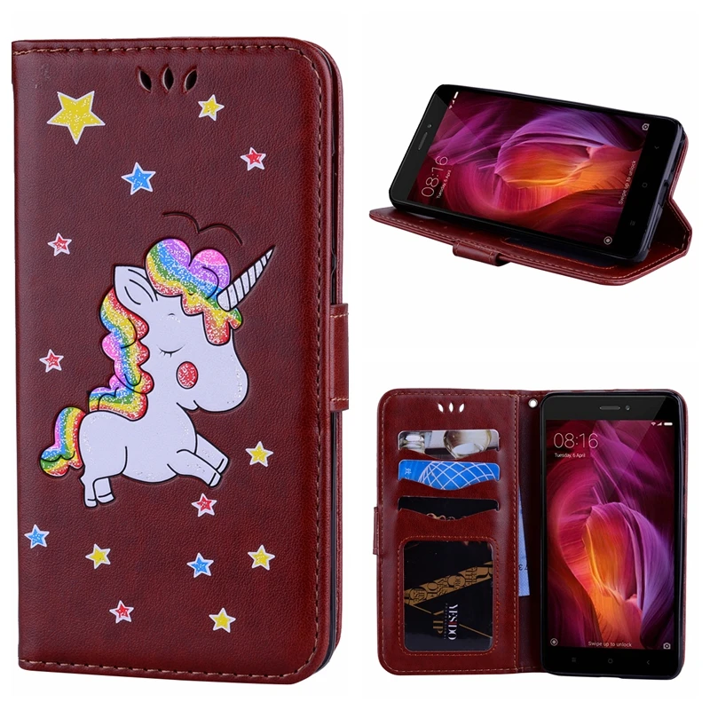 For Redmi Note 3 Note 4 Leather Case High Quality Glitter Powder Cartoon Unicorn Mobile Phone Cover For Xiaomi Redmi Note 3 4 a-mobile-redmi : image For Redmi Note 3 Note 4 Leather Case High Quality Glitter Powder Cartoon Unicorn Mobile Phone Cover For Xiaomi Redmi Note 3 4 a-mobile-redmi