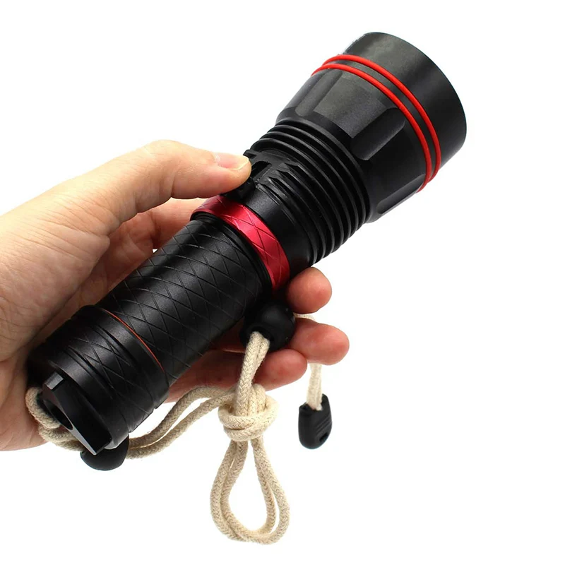 

Free shipping 1000 lumens diving flashlight cree xml L2 torch high power led flashlight