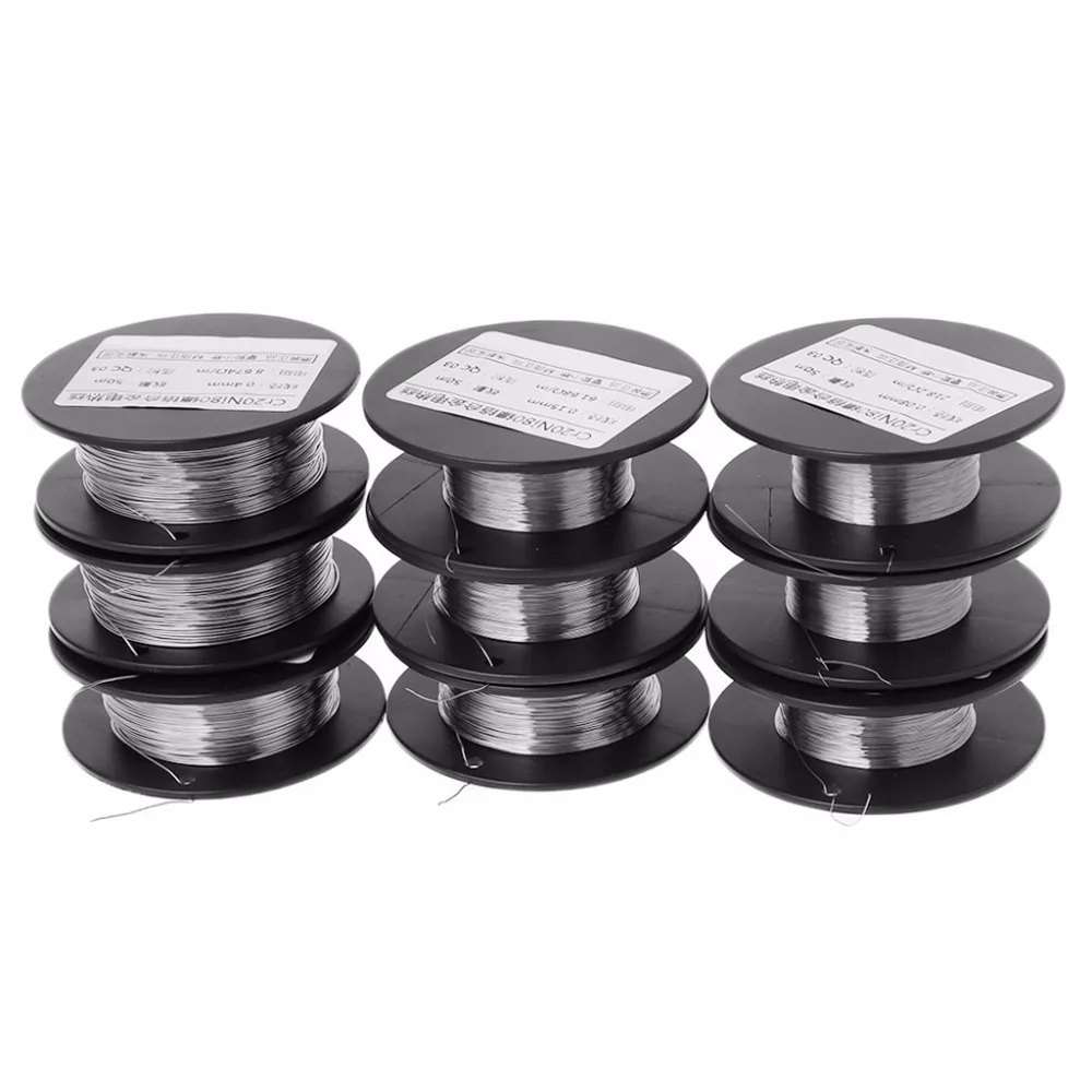 

Cr20Ni80 Nickel-chromium Alloy Wire 2080 Resistance Heating Wires 50m