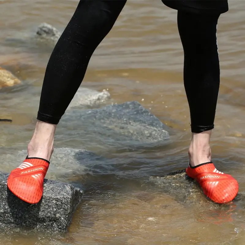 Для женщин Для мужчин воды уличная водонепроницаемая обувь слипоны Гибкая бассейн пляжные Плавание Surf Йога мокрый Обувь кожи Обувь