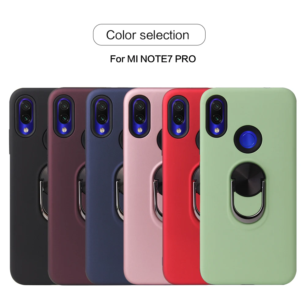 Оригинальный чехол Xiaomi redmi note 7 с кольцом на 360 ° защитный для K20 pro мягкий из ТПУ |